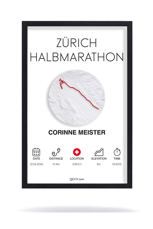 Zurich Halbmarathon (21 × 30 cm)