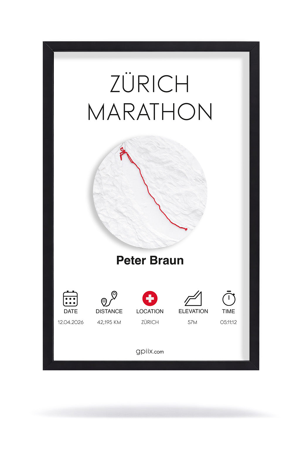 Zürich Marathon (21 × 30 cm)