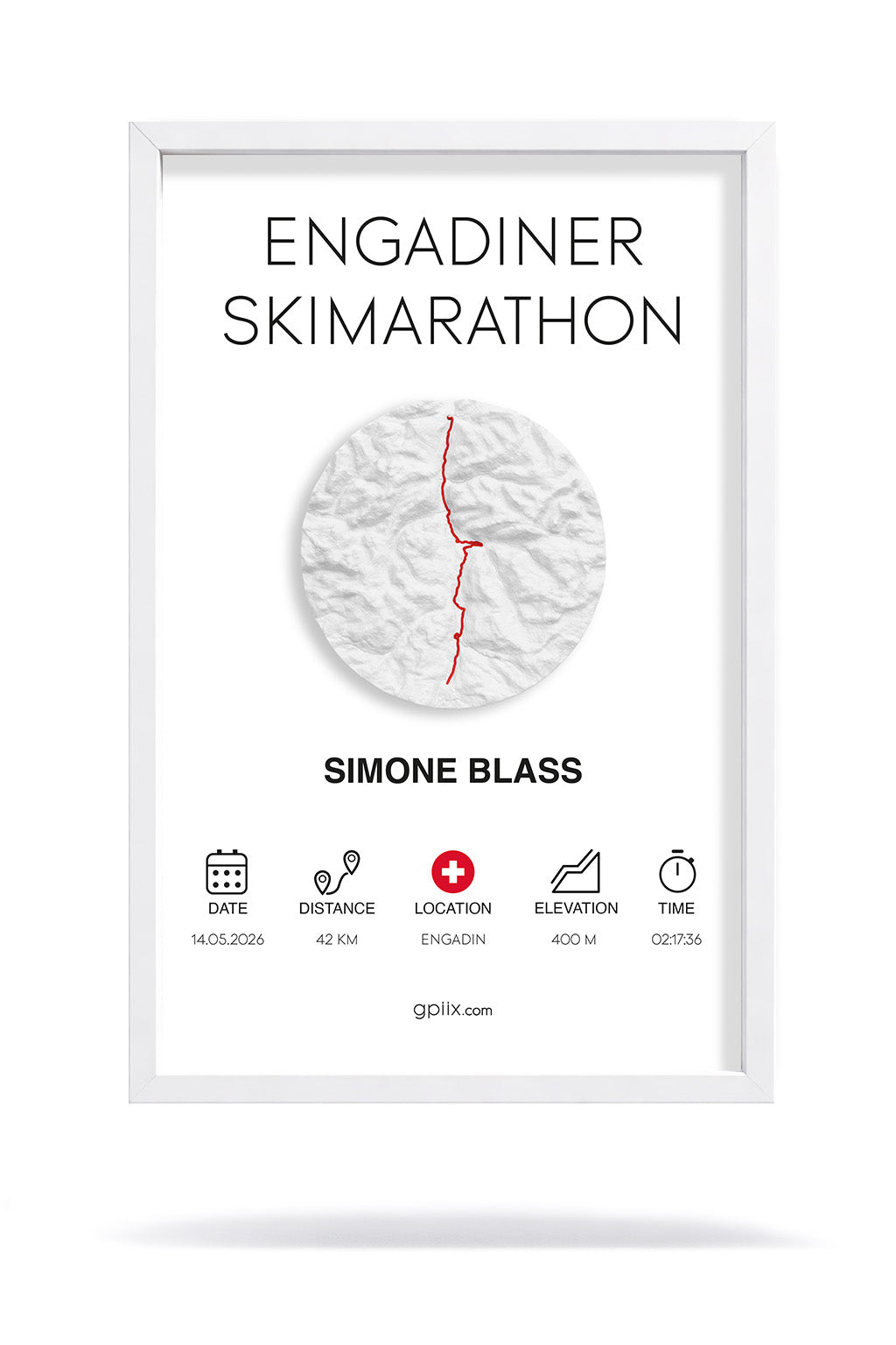Engadiner Skimarathon (21 × 30 cm)
