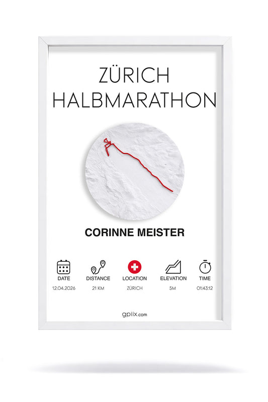 Zurich Halbmarathon (21 × 30 cm)