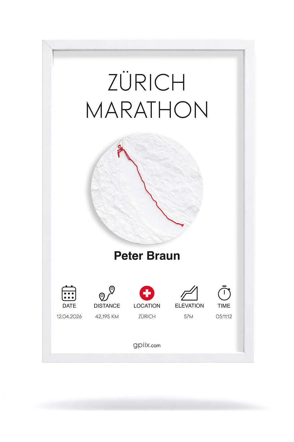 Zürich Marathon (21 × 30 cm)