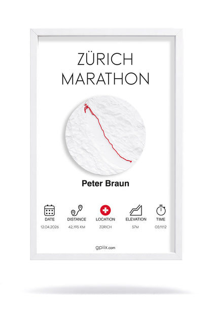 Zürich Marathon (21 × 30 cm)