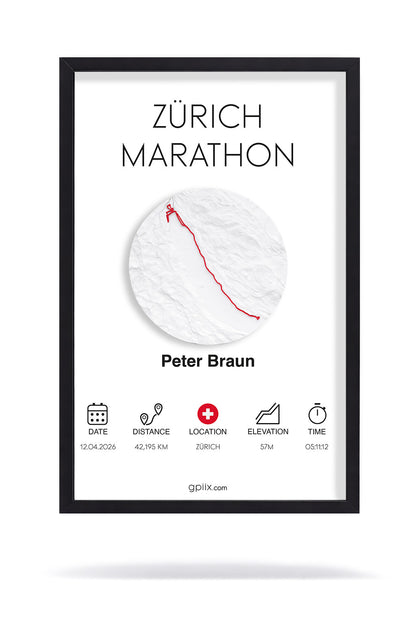 Zürich Marathon (21 × 30 cm)