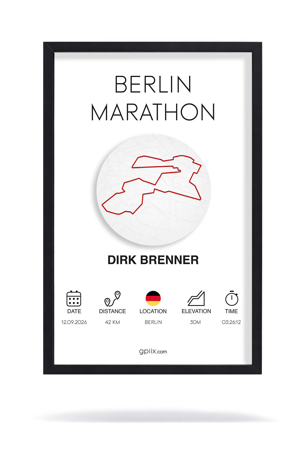 Berlin Marathon (21 x 30cm)