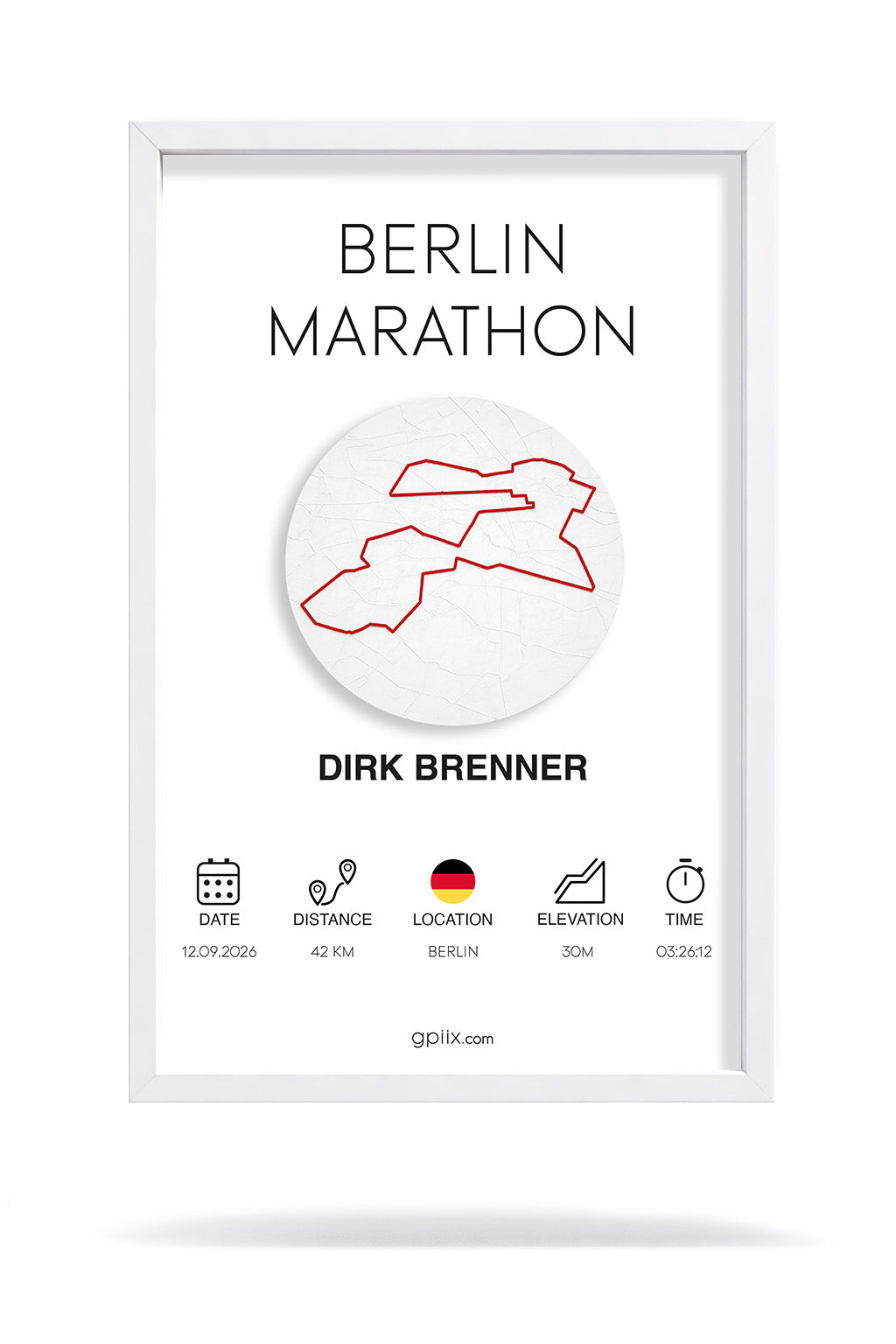 Berlin Marathon (21 x 30cm)