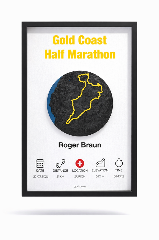 Deine persönliche Route (XL – 61 × 90 cm)